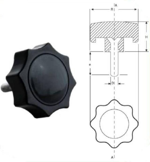 No5 M10x35 Yıldız Civatalı
